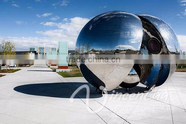contemporary city large outdoor metal craft stainless steel sculpture