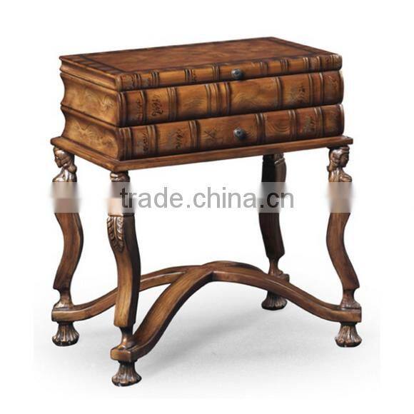 Classic Reproduction Solid Wood Regence Library Bookcase with Writing Table Desk Bureau BF11-05183a