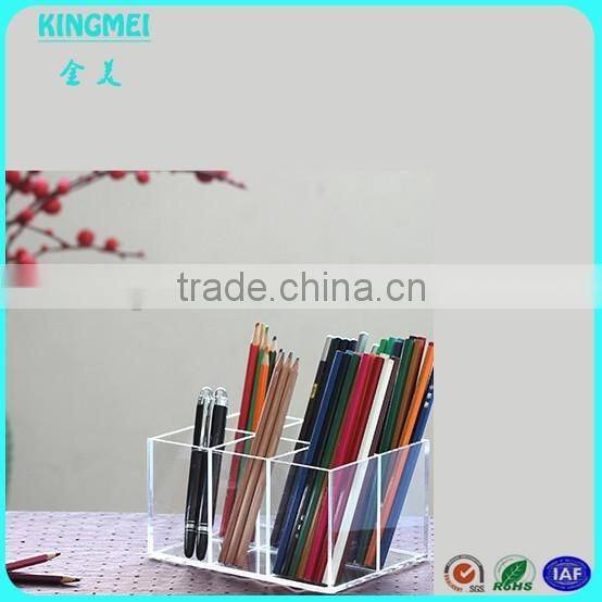 Cute Acrylic pencil box, round acrylic pen and pencil display holders,plexiglass tube pencil container