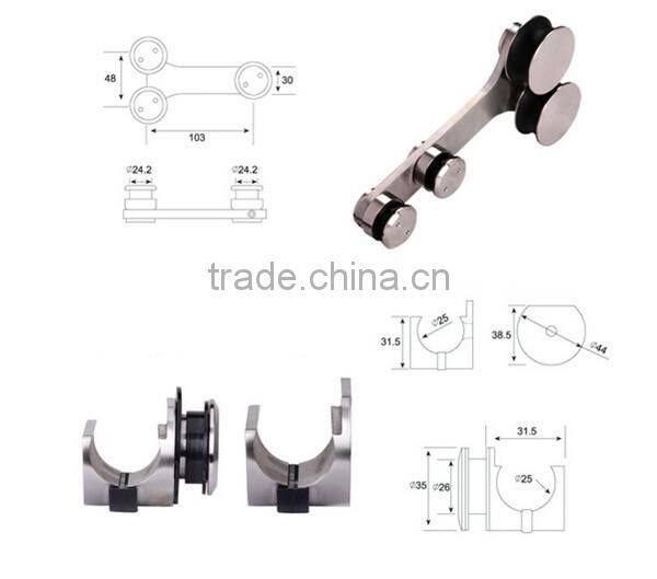 JINXIN glass shower doors sliding interior doors barn doors hardware stainless steel