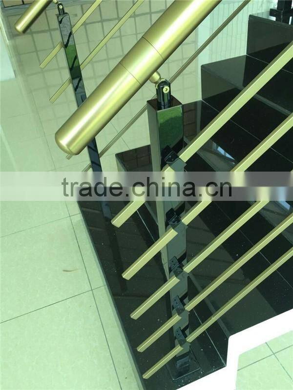 Stainless Steel Handrail Square Balustrade For 10*20mm Tube
