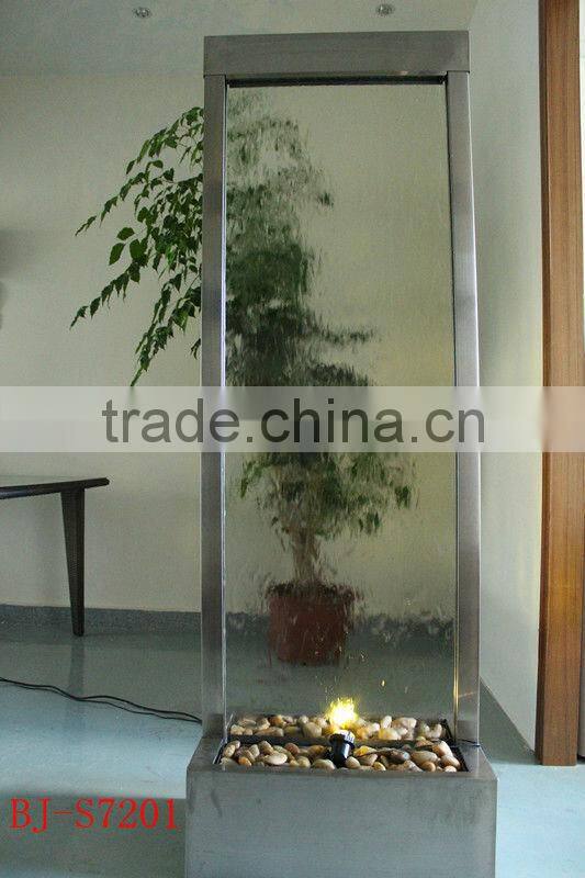glass waterfall stained glass room divider