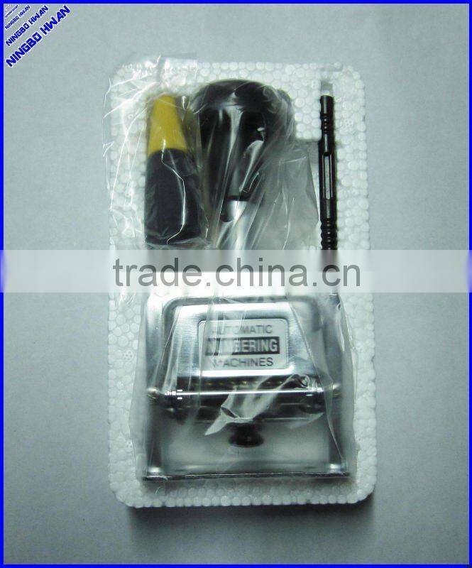 Office 6 digital self-inking hand metal auto number stamp