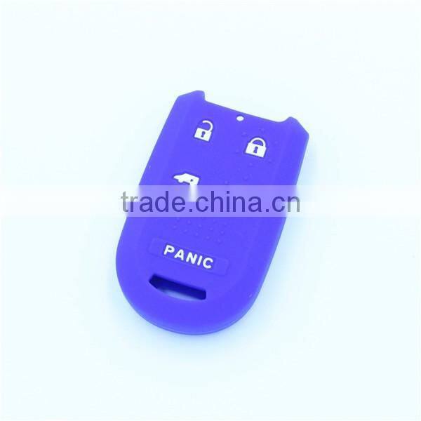 silicone rubber car key cover shell case for honda 5 buttons