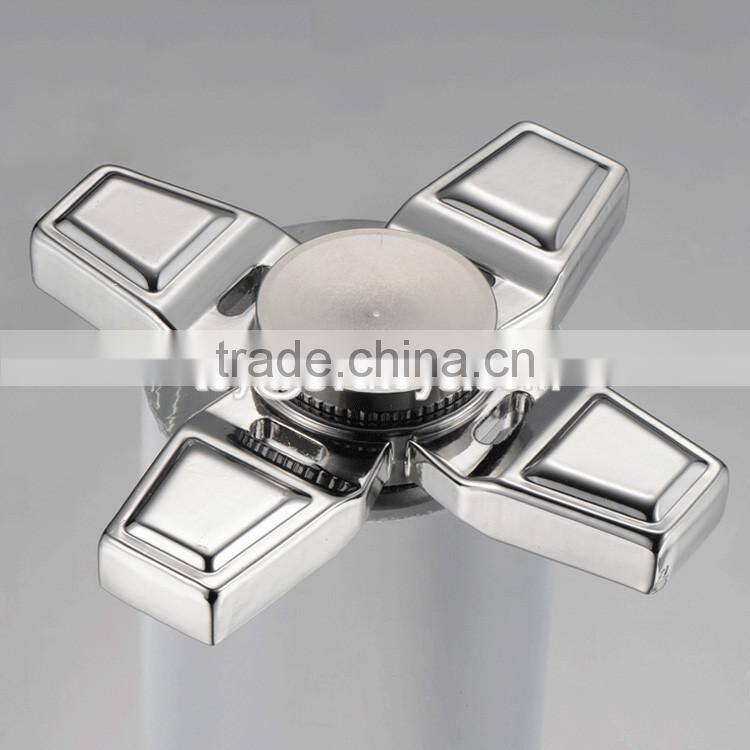 Aluminum Metal Alloy Decompression Desk Hand Toy Four Angle EDC Finger Fidget Spinner W01A285