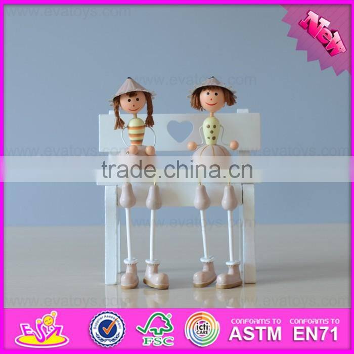 2016 Customized children decoration toys wooden gift sets W02A158