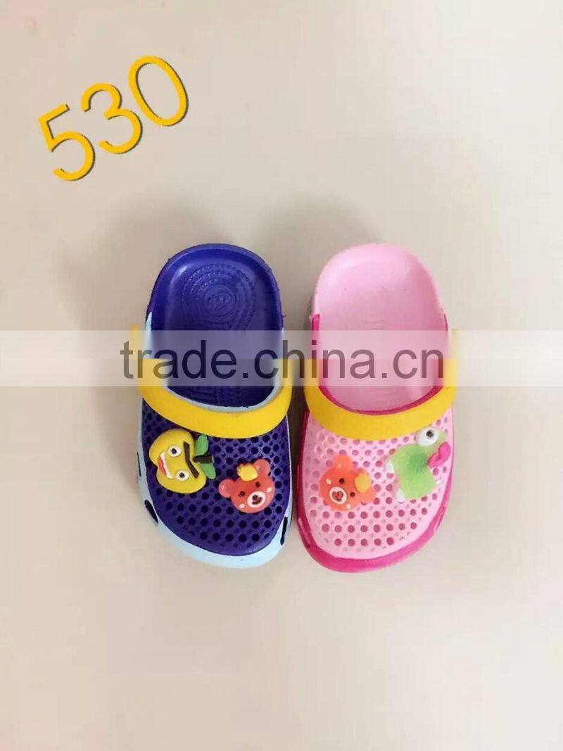comfortable unisex carton clogs with colorful shape