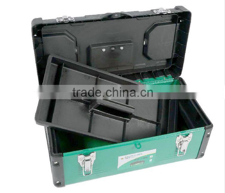 Berrylion 14" 17" 19" Iron Plastic Toolbox Best Design Toolbox from China