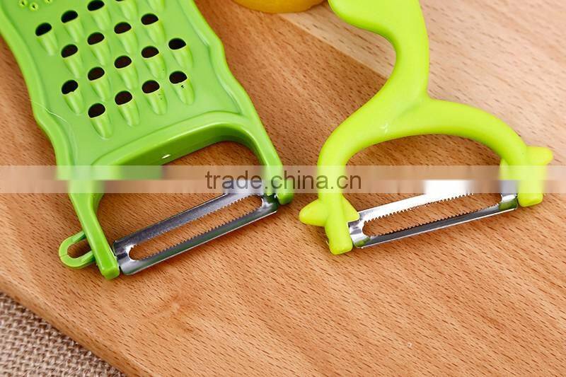 Factory price multi functional high quality PP material stainless steel blade peeler