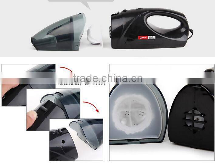 Portable mini car vacuum cleaner wet and dry vacuum for car DC12V