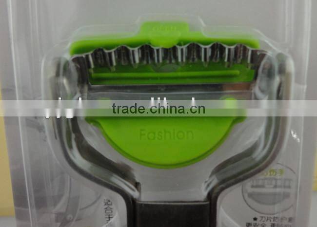 face zester shaped handled peeler /wave potato blade slicer