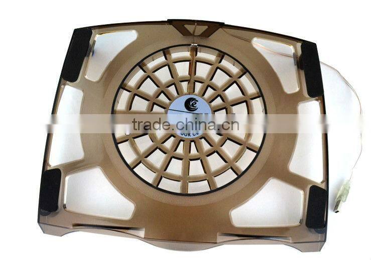 Notebook cooling pad 3 fans with led lights