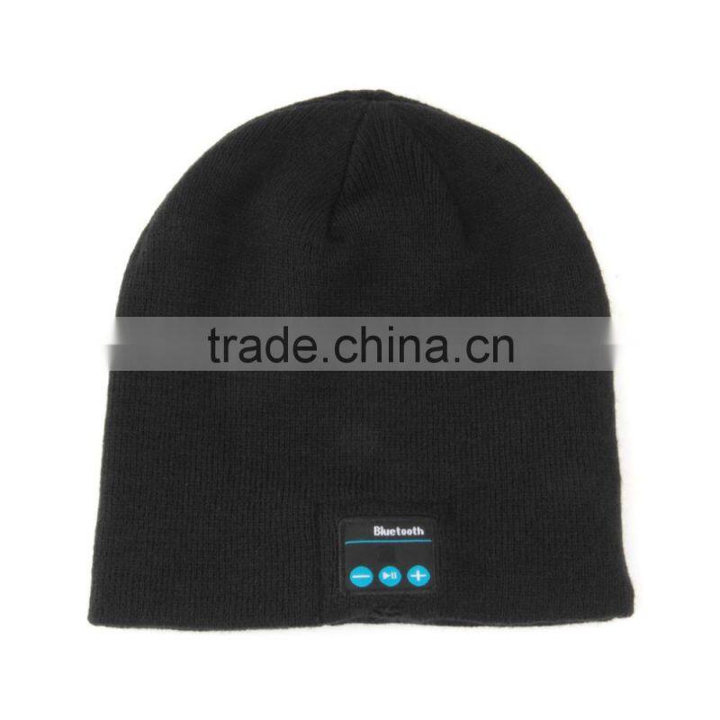 Soft Warm Hat Wireless Bluetooth Headphone Beanie Hat Bluetooth Smart Bluetooth Cap Headset Headphone Speaker Mic
