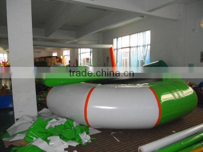 Custom PVC Bouncer Inflatable water Trampoline Children and Adults Water Fun Toy