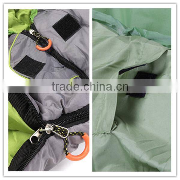 High quality with cold protection collar adjustable wateproof outdoor camping sleeping bag WR-WP