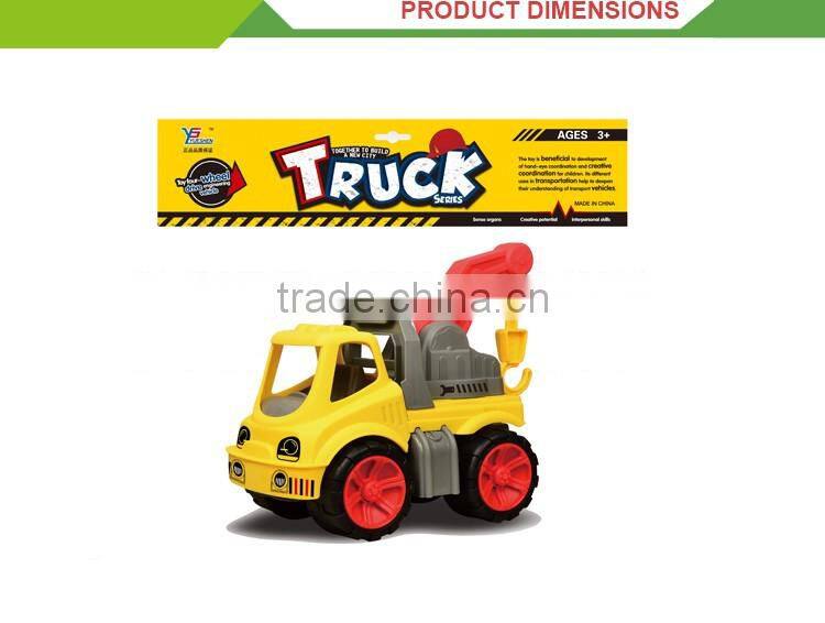 Newest product kids plastic sliding concrete pump truck model toys
