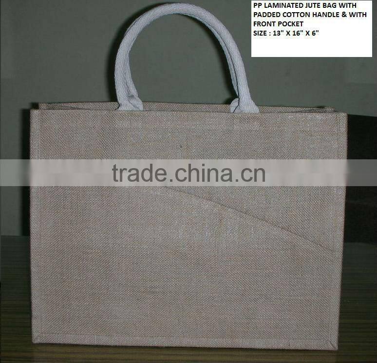 Environment friendly jute shopping bag