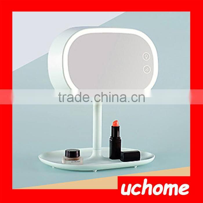 UCHOME Multi-function Mirror Table Lamp Rechargeable Battery Make-up Mirror Lamp