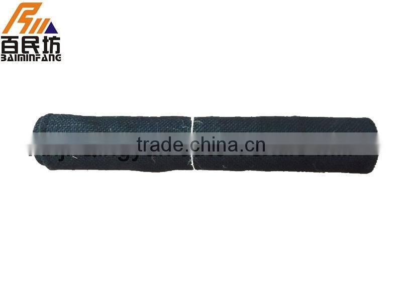 30cm*300cm black color burlap runner sewn edge on small rolls