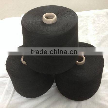 100% Polyester Spun Yarn (Close Virgin) Black 30s/1