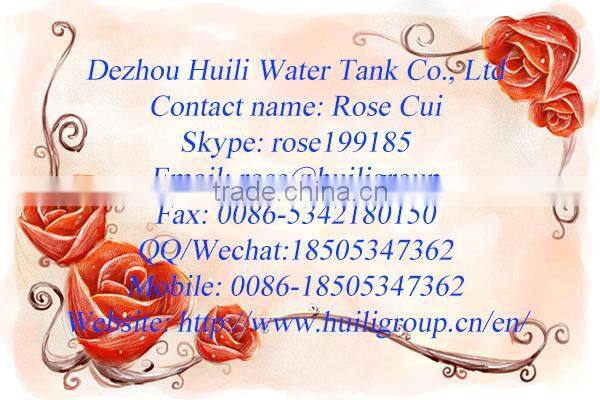 Hot diped Galvanized steel fire fighting water storage tank made in china