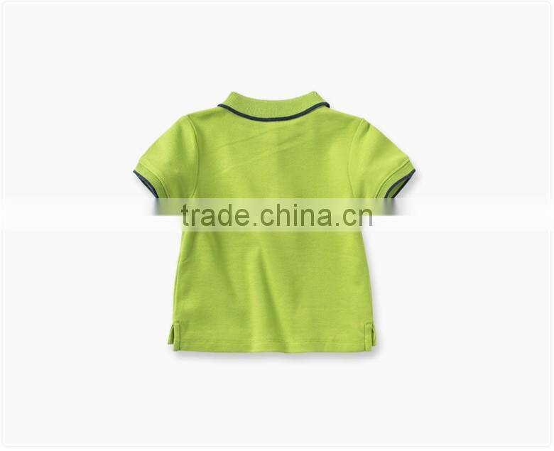 100% cotton custom design kids t-shirt wholesale baby polo t-shirt