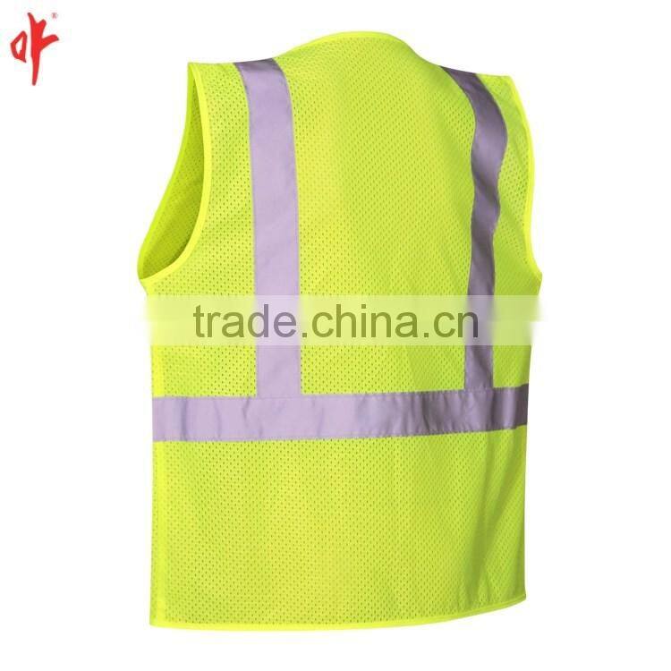 Fluorescent Yellow Environmental protection manufacturer Reflective Safety Clothing