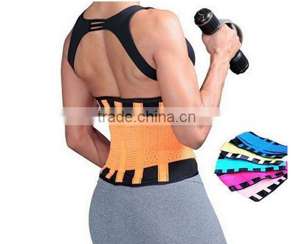 2016 shuoyang hot selling back pain relief waist trainer , waist trimmer , lower back support belt