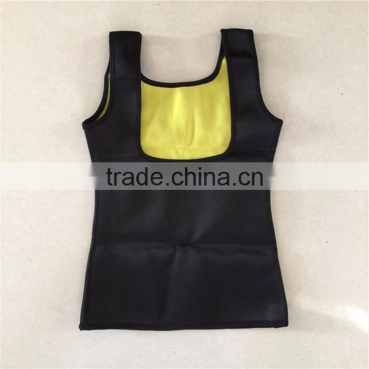 customer logo printing Hot sweat neoprene shapewear body shaper slimming sauna vest for women