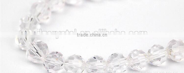 32 faces round crystal bead one hole bead for bracelet