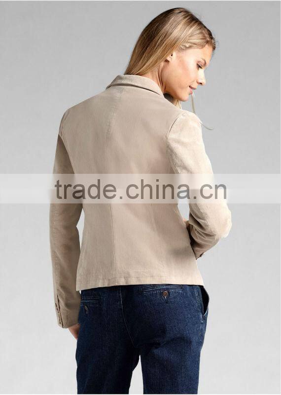ladies blazer women's cotton blazer corduroy blazer