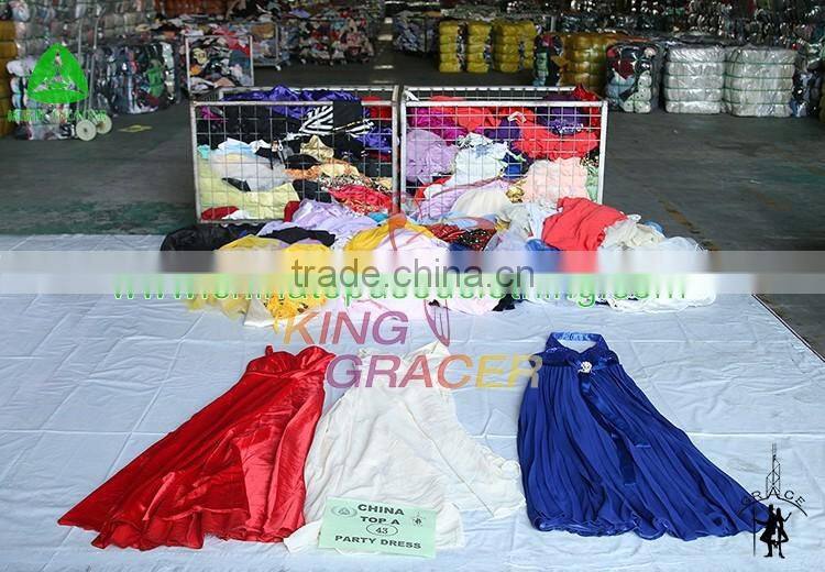 Cheap Italy style Party Evening Wedding Dress Free Used Clothes,container of used clothes