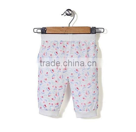 100% Cotton Printed Cute Design Casual Style Baby Boutique Trip Pants For Kids Wear
