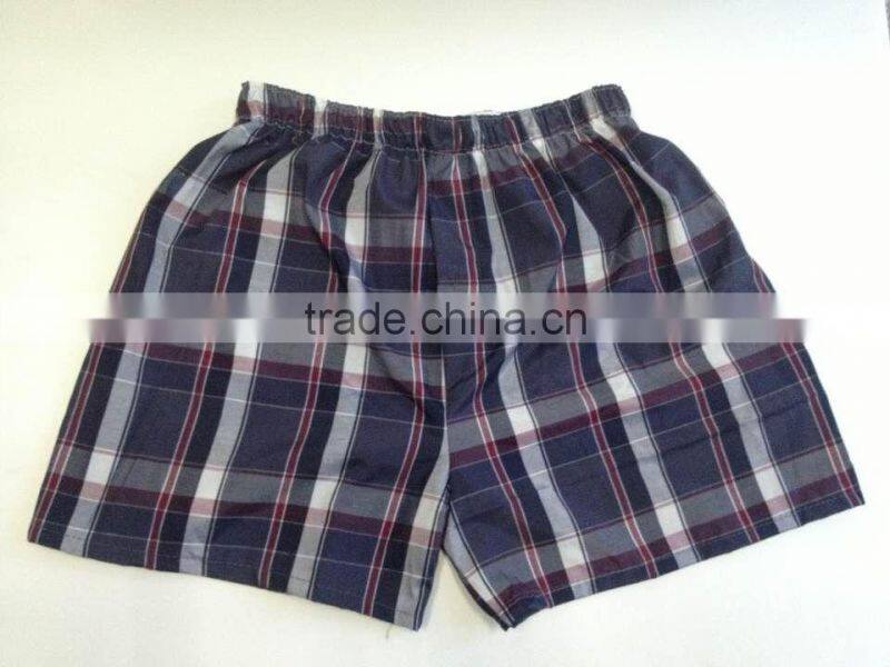 checked design woven boxer shorts