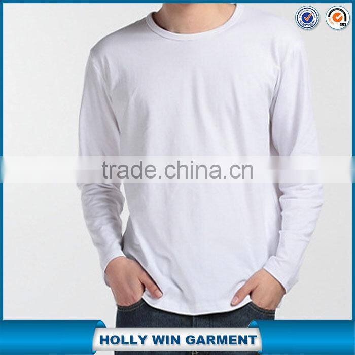 long sleeve wholesale blank tshirt no label