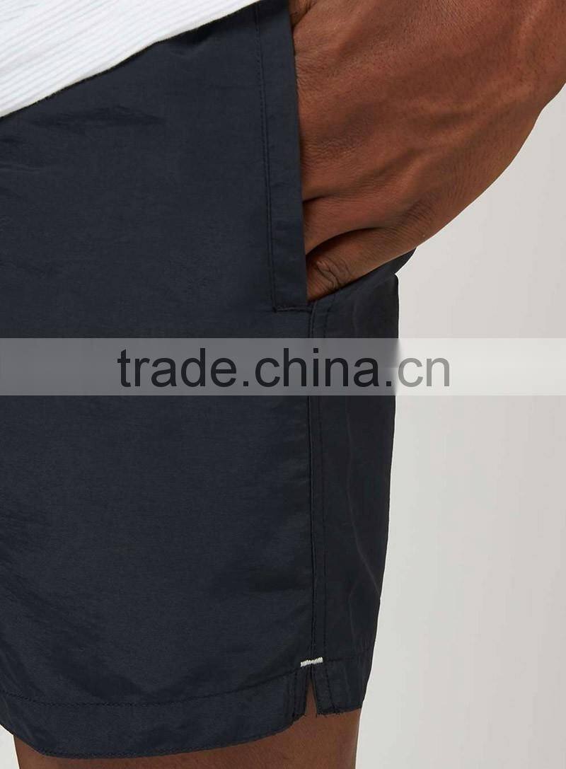 Wholesale navy blue mens swim shorts summer breathable cool short custom