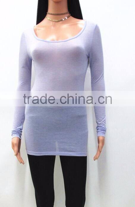 Runwaylover Hot Sale 2017 Ladies Fashion Deep V-Neck Basic T-Shirts