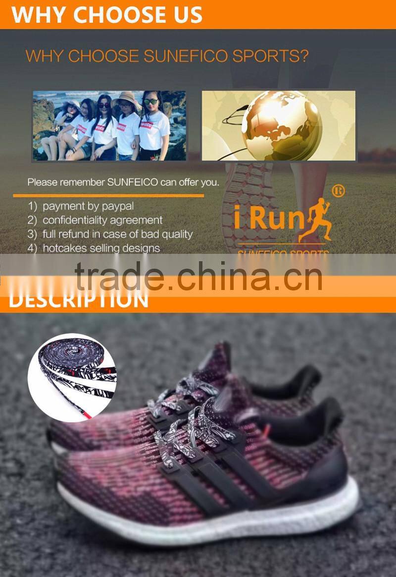 Flat Shoes Laces High Quality Speckled Shoelaces for Running Sneakers Yeezy Boots and Sports Canvas