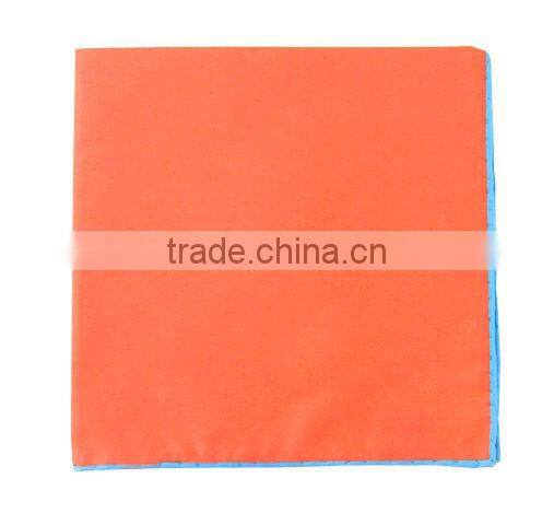 contrasting edges men's cotton handkerchiefs
