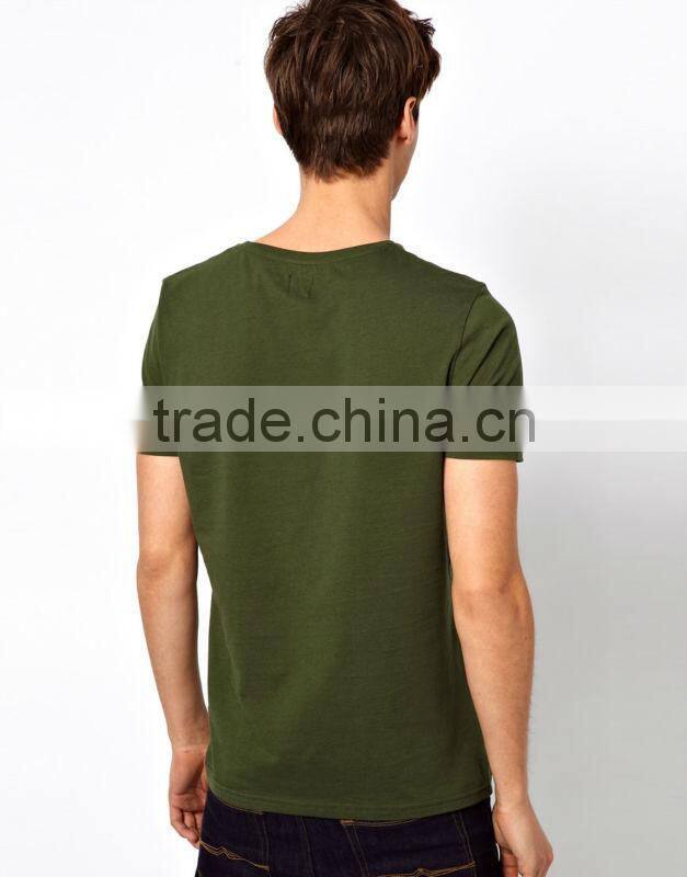 men's crew neck cotton tee shirt