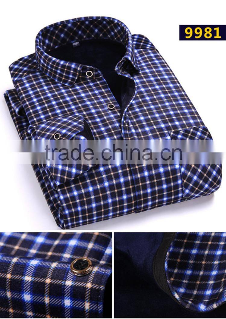 Custom lined plaid flannel warm slim fitted hawaiian shirt latest shirt designs for men 2015