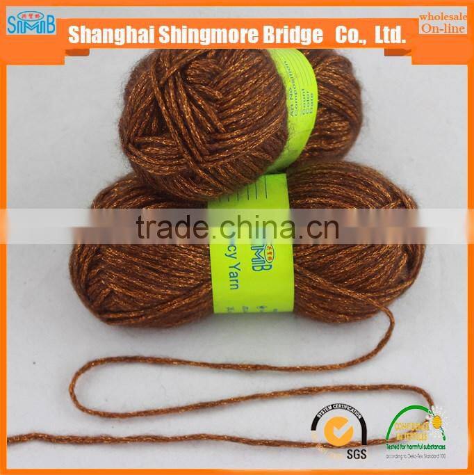 Alibaba China fancy knitting yarn supplier best selling metallic wool blended yarn, air yarn for hand knitting