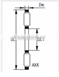 Thrust needle roller bearing metric size bearing AXK 90120