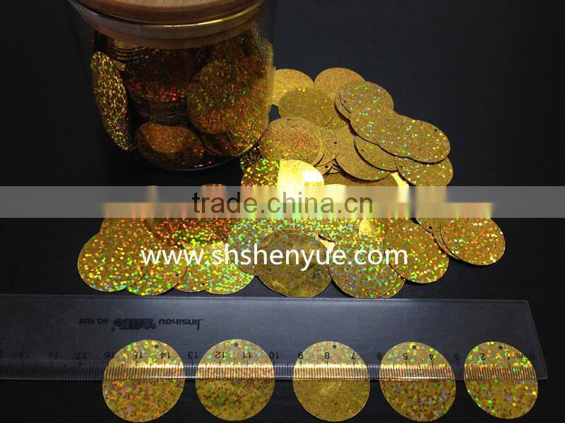 100% recycled Beaded Lace Loose Sequin Bulk Sale for garment and handcraft decoration