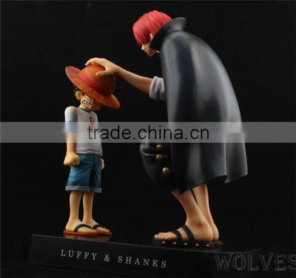 Wholesale one piece Luffy&Shanks pvc action figure