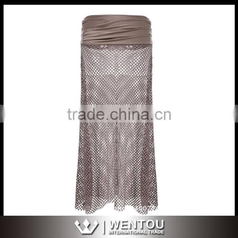 Sexy Women Cover Up Mesh Beach Dress