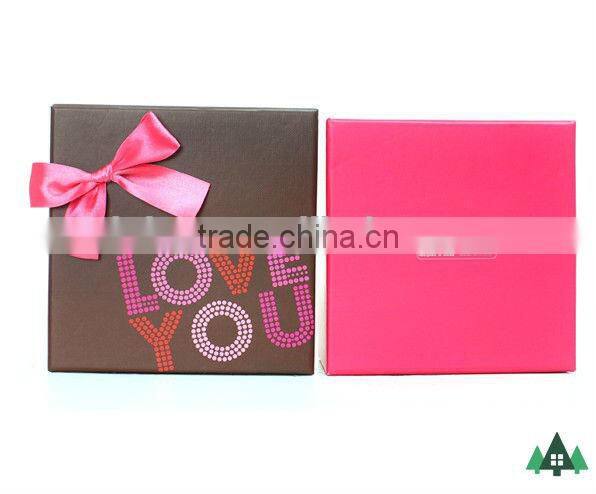 Romantic Valentine's Day Gift Box with Printed "Love You" ,Birthday Party Gift Box Manufacturer