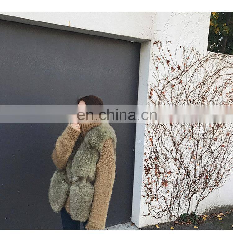 Wholesale New Fashion OEM Factory Real Fox Fur Vest/Coat for Women
