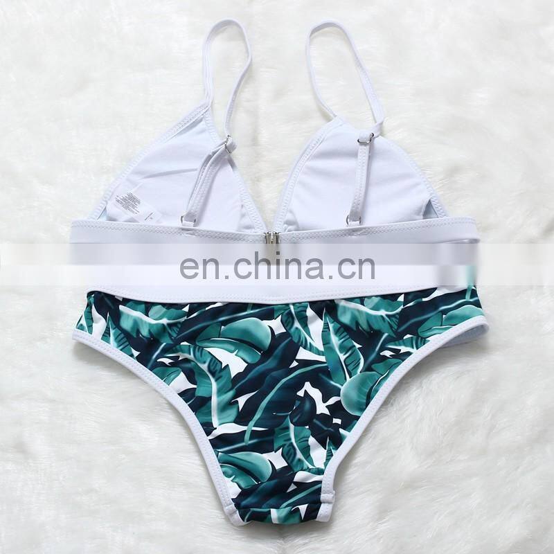 Fashion 2017 wholesale floral print hot bikini
