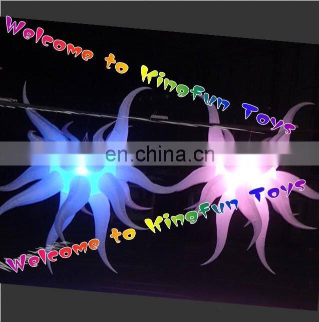 Celing inflatable clube star with LED